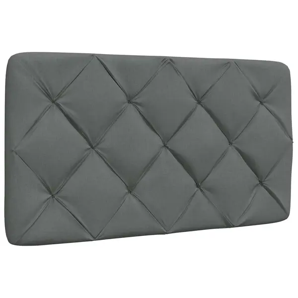 Gossi perna pentru tablie de pat, gri inchis, 80 cm, material textil