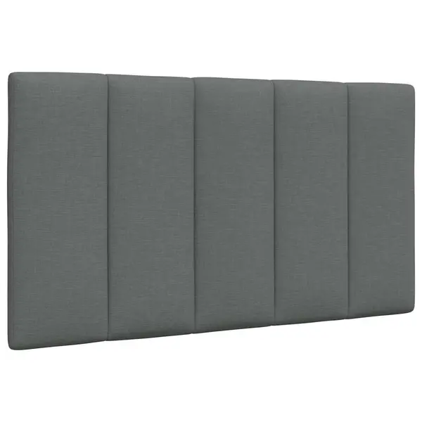 Gossi perna pentru tablie de pat, gri inchis, 90 cm, material textil