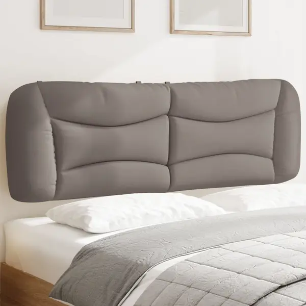 Gossi perna pentru tablie de pat, gri taupe, 160 cm, material textil