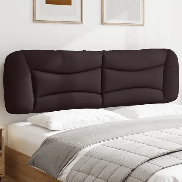 Gossi perna pentru tablie de pat maro inchis, 180 cm, material textil