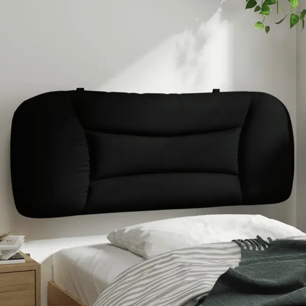 Gossi perna pentru tablie de pat, negru, 100 cm, material textil