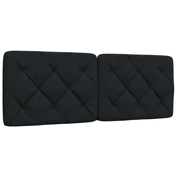 Gossi perna pentru tablie de pat, negru, 120 cm, material textil