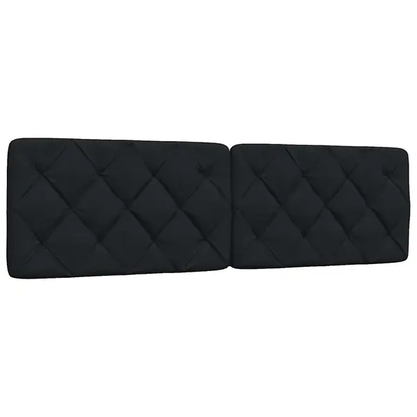 Gossi perna pentru tablie de pat, negru, 180 cm, material textil