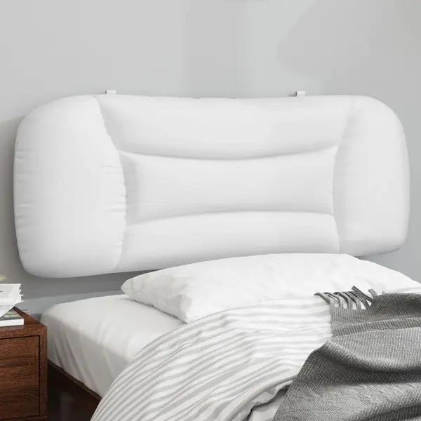 Gossi perna pentru tablie pat, alb, 100 cm, piele artificiala