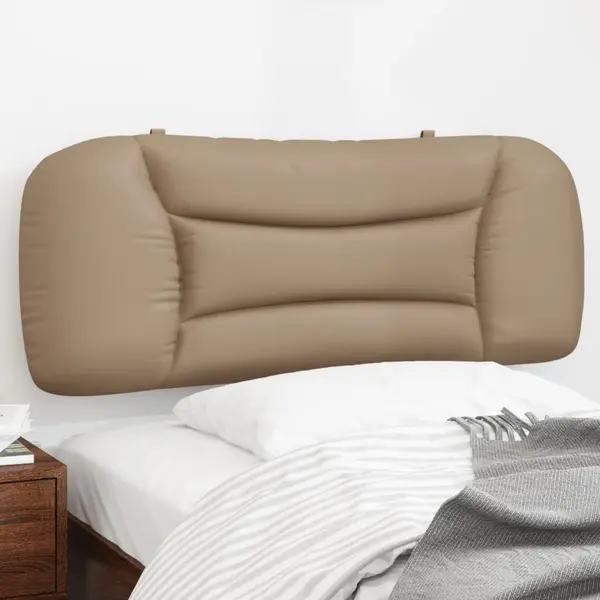 Gossi perna pentru tablie pat, cappuccino, 100 cm, piele artificiala