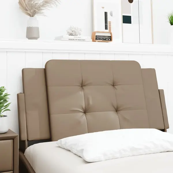 Gossi perna pentru tablie pat, cappuccino, 100 cm, piele artificiala
