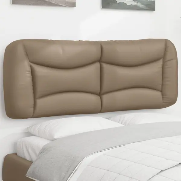 Gossi perna pentru tablie pat, cappuccino, 120 cm, piele artificiala