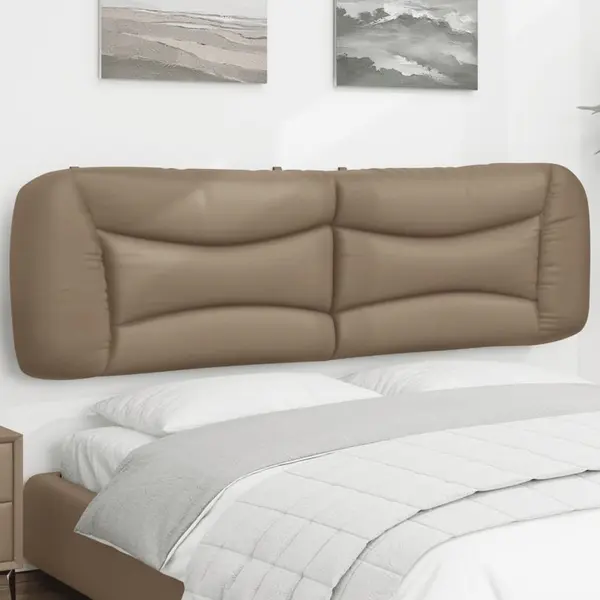 Gossi perna pentru tablie pat, cappuccino, 180 cm, piele artificiala