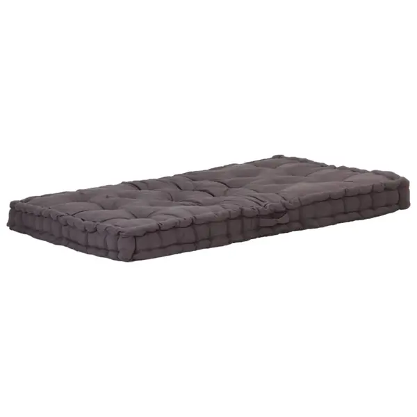 Gossi perna podea canapea din paleti, 120x80x10, antracit, bumbac