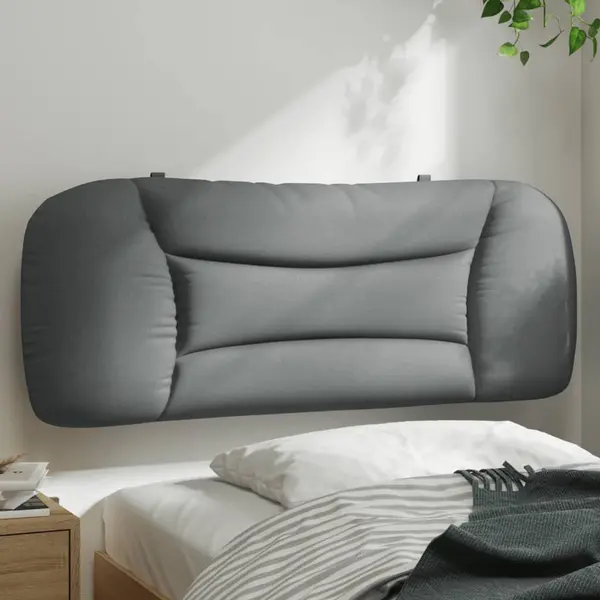 Gossi perna tablie de pat, gri deschis, 100 cm, material textil