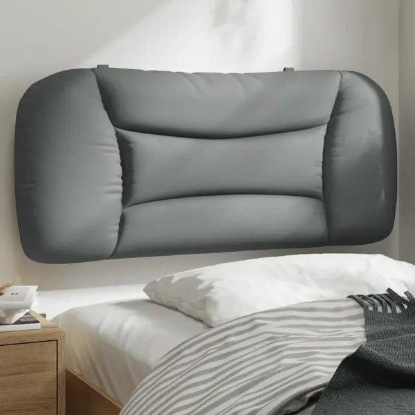 Gossi perna tablie de pat, gri deschis, 90 cm, material textil