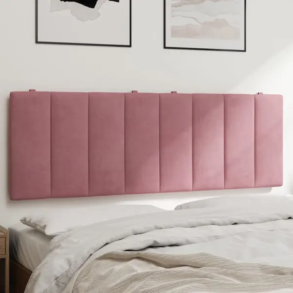 Gossi perna tablie de pat, roz, 120 cm, catifea
