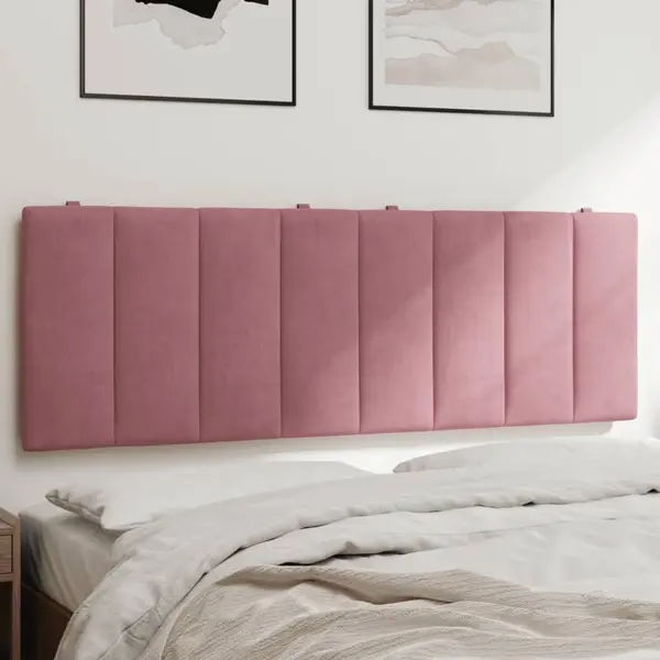 Gossi perna tablie de pat, roz, 140 cm, catifea