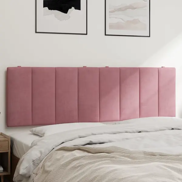Gossi perna tablie de pat, roz, 160 cm, catifea