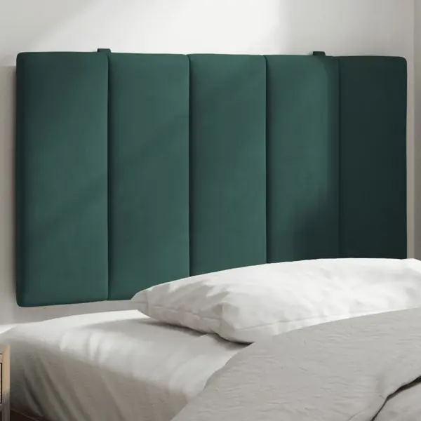 Gossi perna tablie de pat, verde, 90 cm, catifea
