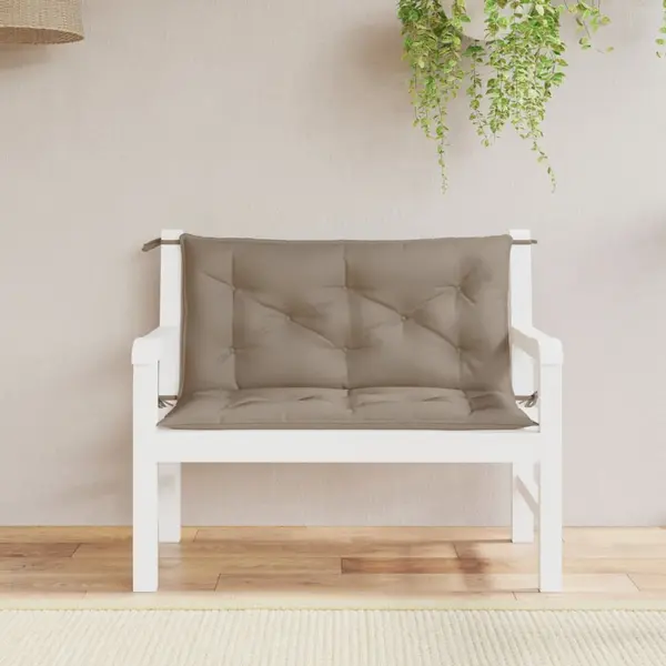 Gossi perne banca de gradina 2 buc., gri taupe, tesatura oxford