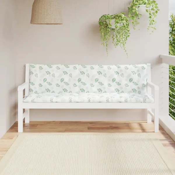 Gossi perne banca de gradina, 2 buc., model frunze, tesatura oxford