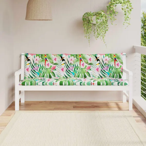 Gossi perne banca de gradina, 2 buc., multicolor, tesatura oxford