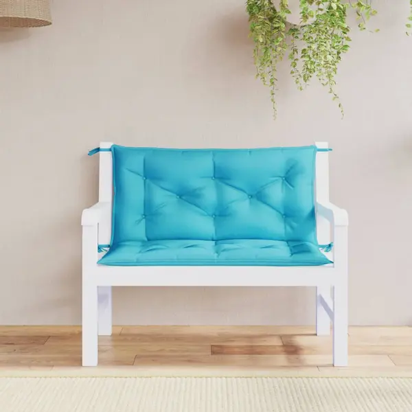 Gossi perne banca de gradina 2 buc. turcoaz 100x50x7 cm textil
