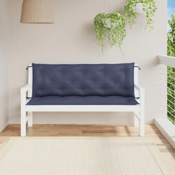 Gossi perne banca de gradina 2buc. bleumarin 150x50x7cm textil oxford