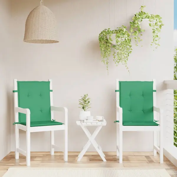 Gossi perne cu spatar mic, 2 buc. verde 100x50x3 cm textil oxford