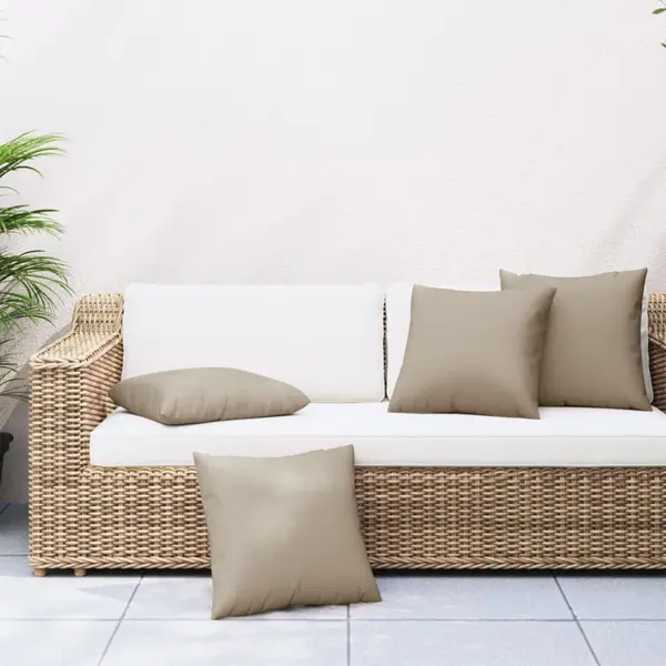 Gossi perne de canapea, 4 buc., taupe, 50x50 cm, textil