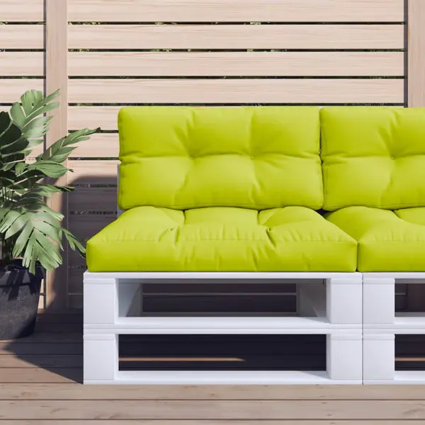 Gossi perne de paleti, 2 buc, verde aprins, material textil