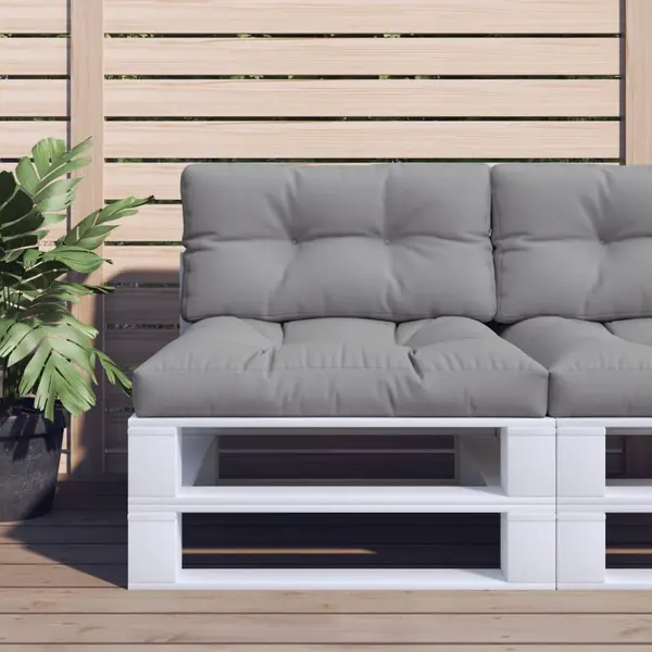 Gossi perne pentru paleti, 2 buc., gri, material textil