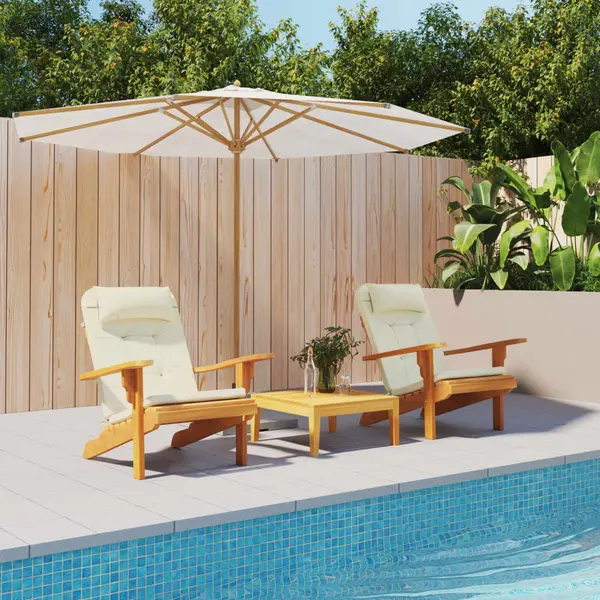 Gossi perne pentru scaun adirondack, 2 buc, crem, textil oxford