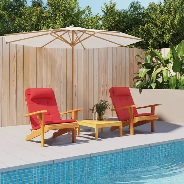 Gossi perne pentru scaun adirondack, 2 buc, rosu, textil oxford