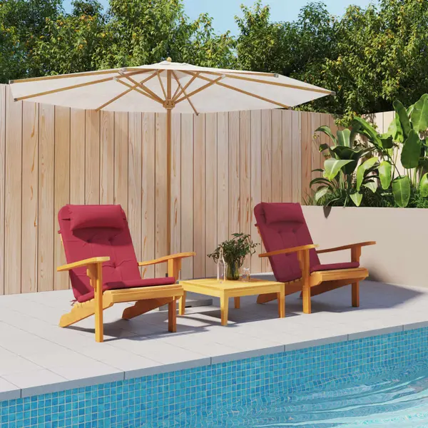 Gossi perne pentru scaun adirondack, 2 buc, rosu vin, textil oxford