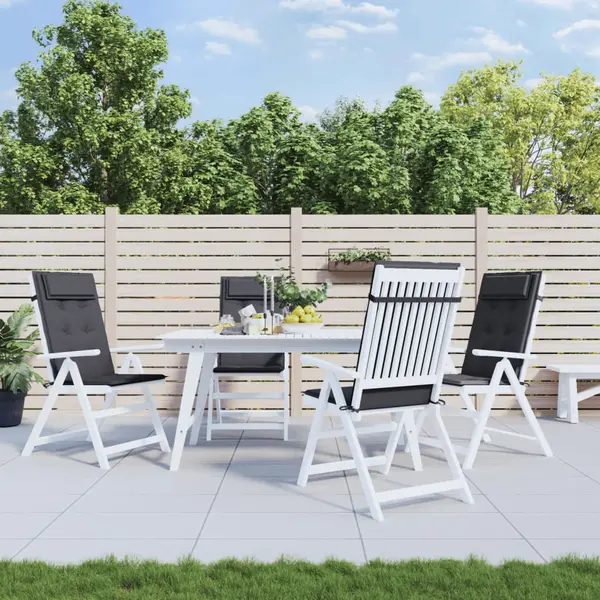 Gossi perne scaun cu spatar inalt 4 buc, antracit, tesatura oxford