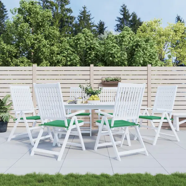 Gossi perne scaune de gradina 6 buc. verde 50x50x3 cm tesatura oxford