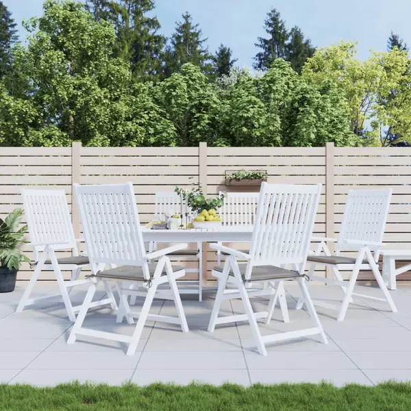 Gossi perne scaune gradina 6 buc. gri 40x40x3 cm tesatura oxford