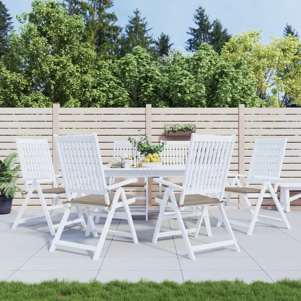 Gossi perne scaune gradina 6 buc. gri taupe 40x40x3cm tesatura oxford