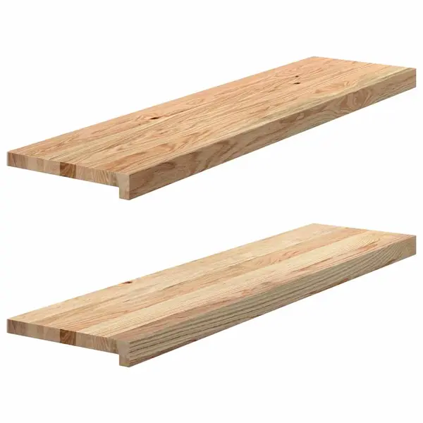 Gossi pervaz 2 buc lemn masiv de stejar netratat 100x30x2 cm