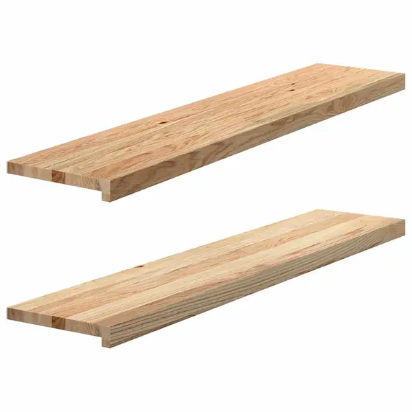 Gossi pervaz 2 buc lemn masiv de stejar netratat 120x25x2 cm
