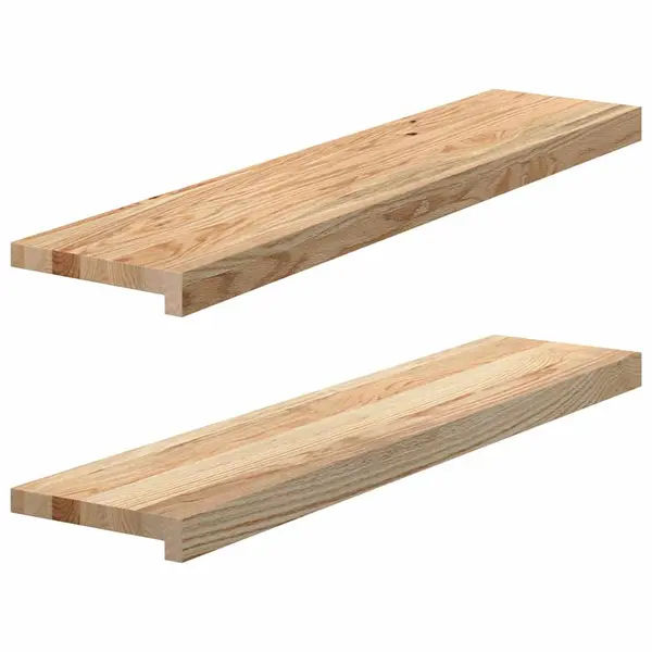 Gossi pervaz 2 buc lemn masiv de stejar netratat 90x20x2 cm