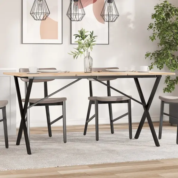 Gossi picioare masa de sufragerie x-frame 120x60x73 cm fonta