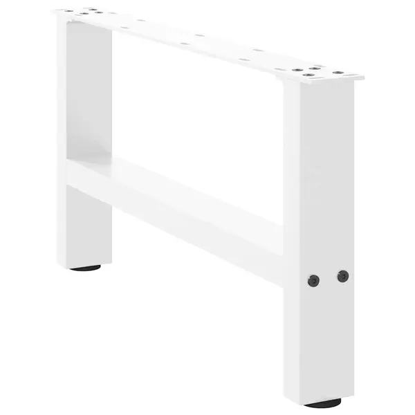 Gossi picioare masuta de cafea alb 2 buc 30×60 cm otel