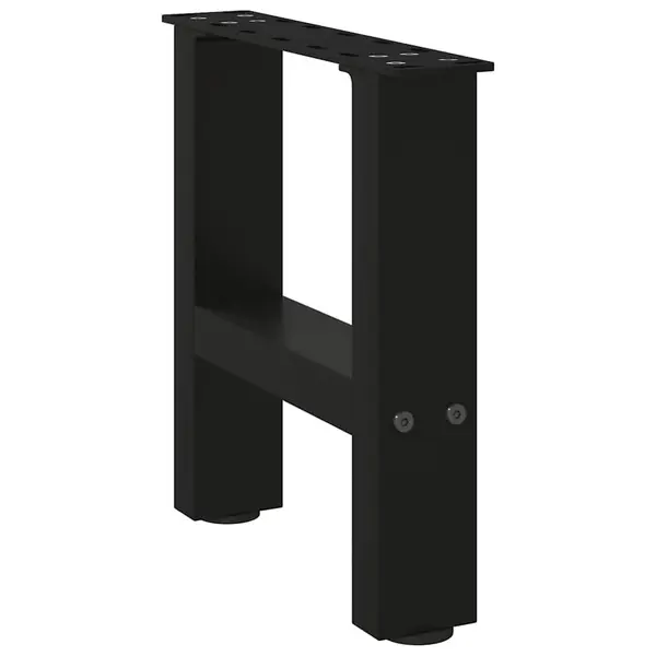 Gossi picioare masuta de cafea negru 2 buc 30×40 cm otel