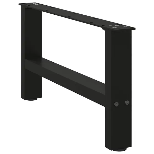 Gossi picioare masuta de cafea negru 2 buc 30×60 cm otel