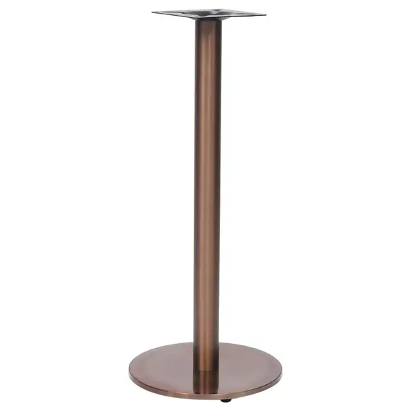 Gossi picior masa de bistro, auriu, Ø45x107 cm, otel inoxidabil