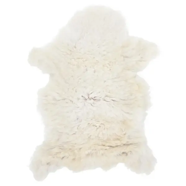 Gossi piele de oaie, crem, 70x100 cm