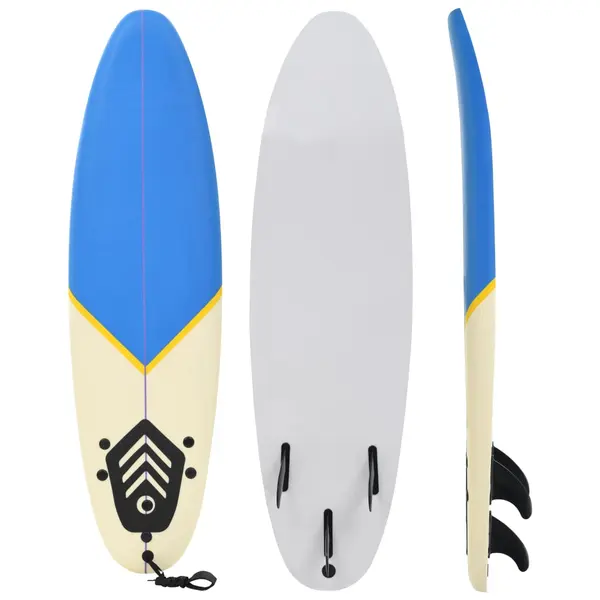Gossi placa de surf, 170 cm, albastru si crem