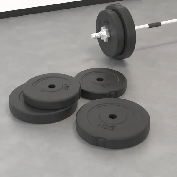 Gossi placi de greutate, 4 buc., 30 kg, ciment
