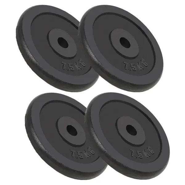 Gossi placi de greutate, 4 buc., 4x7,5 kg, fonta