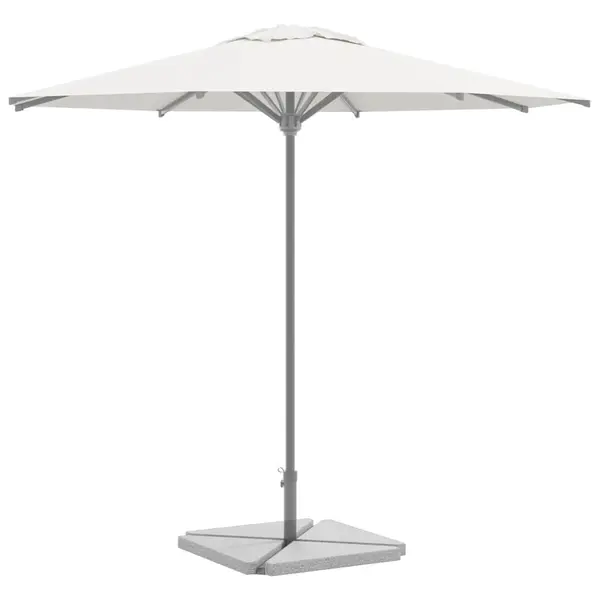 Gossi placi de greutate umbrela, 4 buc., gri, 14 kg, granit, triunghi