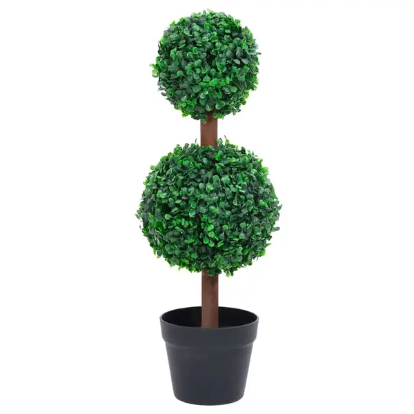 Gossi planta artificiala cimisir cu ghiveci, verde, 60cm, forma minge