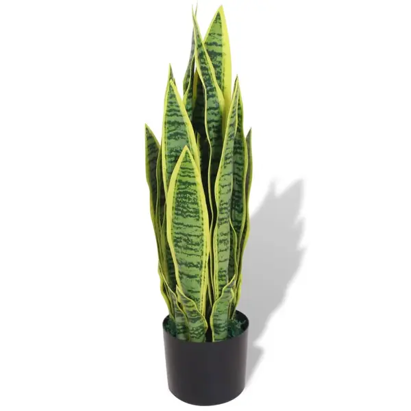 Gossi planta artificiala limba-soacrei cu ghiveci, 65 cm, verde